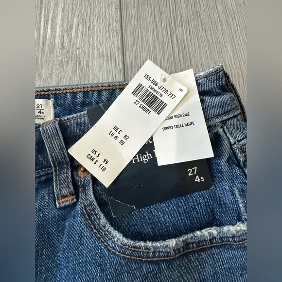 Abercrombie The Skinny High Rise Distressed - Curve Love - Picture 8 of 10